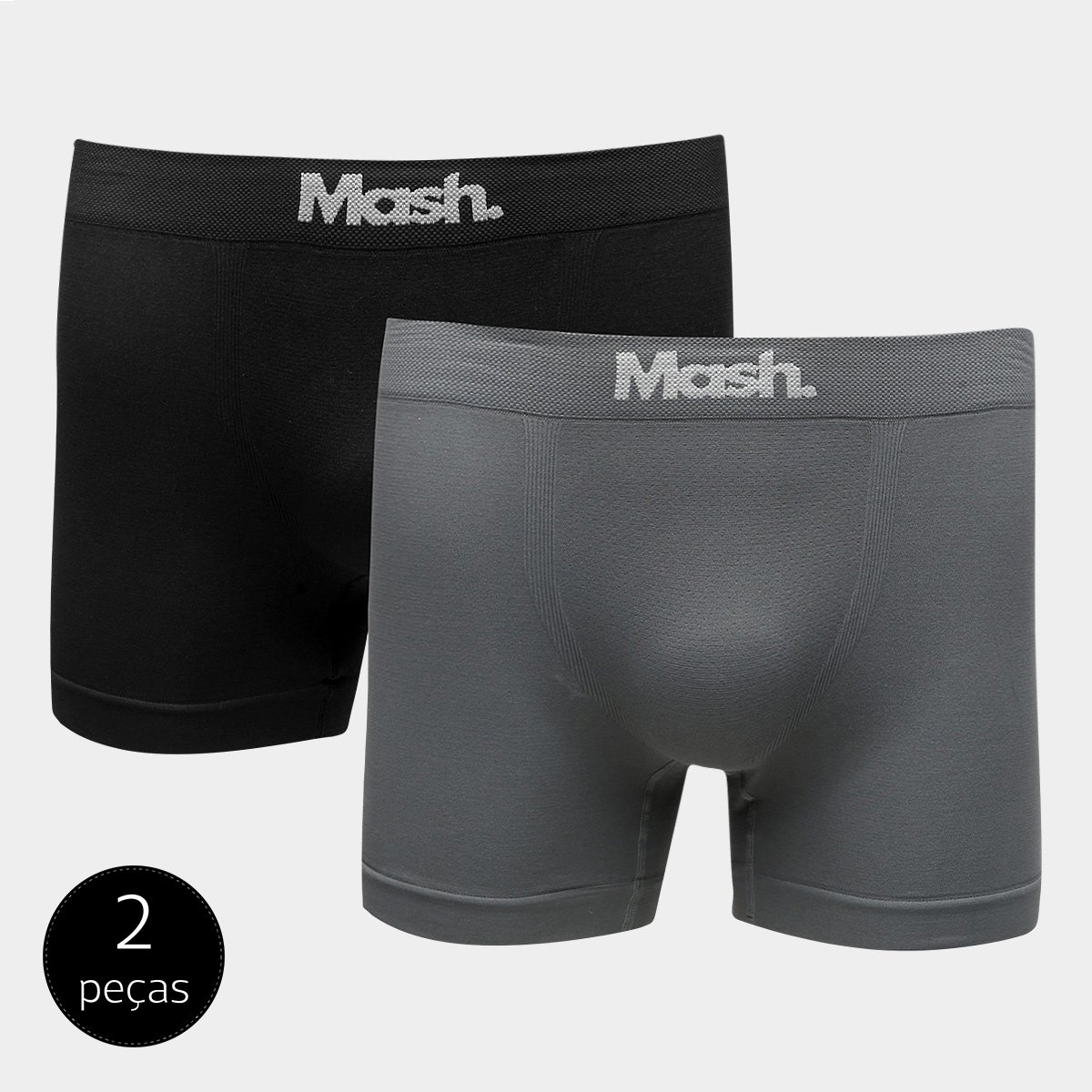 Kit de Cuecas Boxer Mash Sem Costura 2 Peças Menor preço em Kit de Cuecas Boxer Mash Sem Costura 2 Peças
