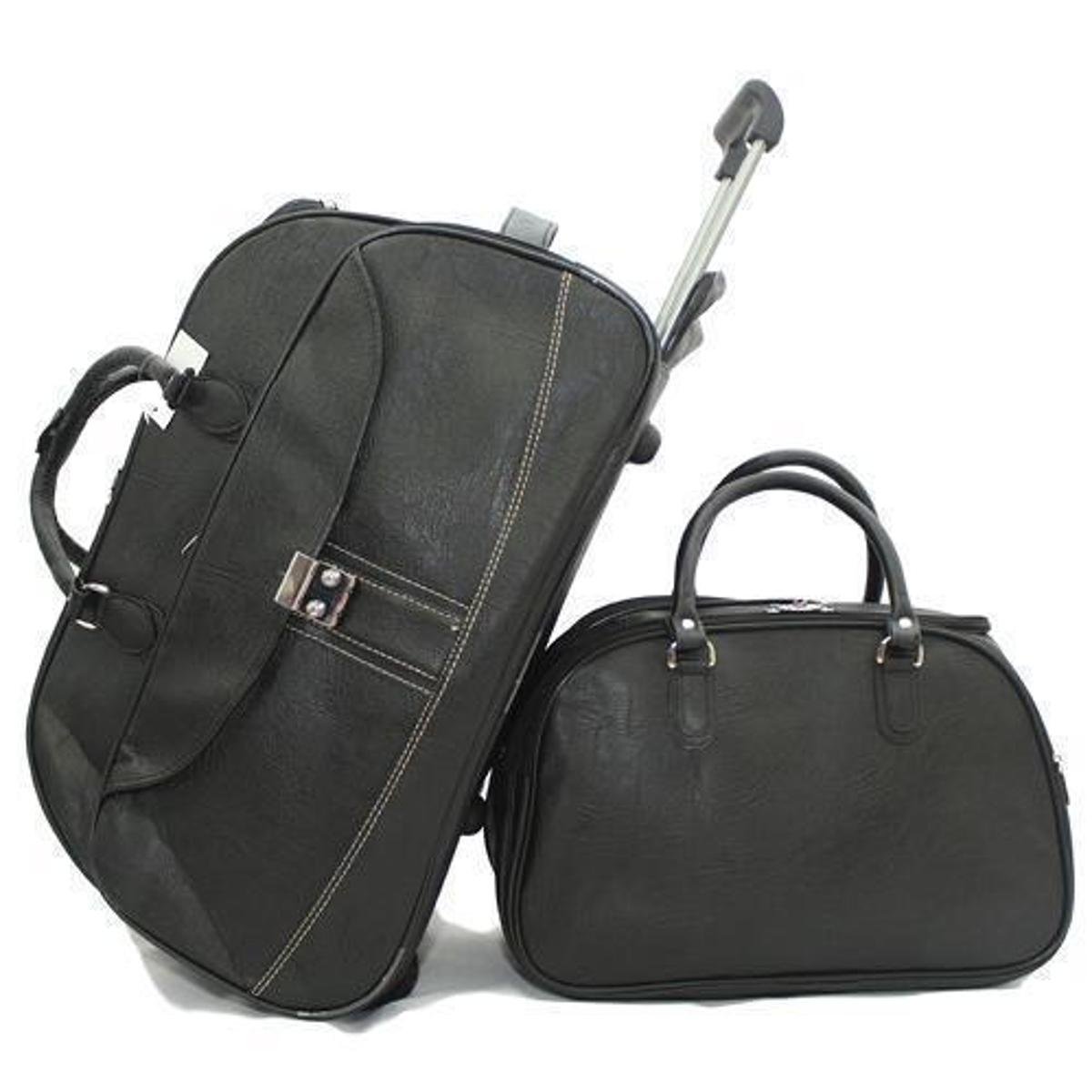 Kit De Mala Para Viagem Com Rodinhas E Bolsa De Mão Menor preço em Kit De Mala Para Viagem Com Rodinhas E Bolsa De Mão