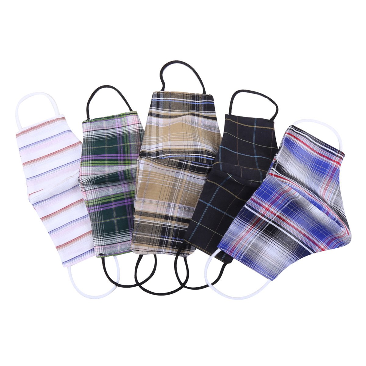 Kit De Máscaras Karian Tecido Com 5 Unidades Estampadas - Colorido Menor preço em Kit De Máscaras Karian Tecido Com 5 Unidades Estampadas - Colorido