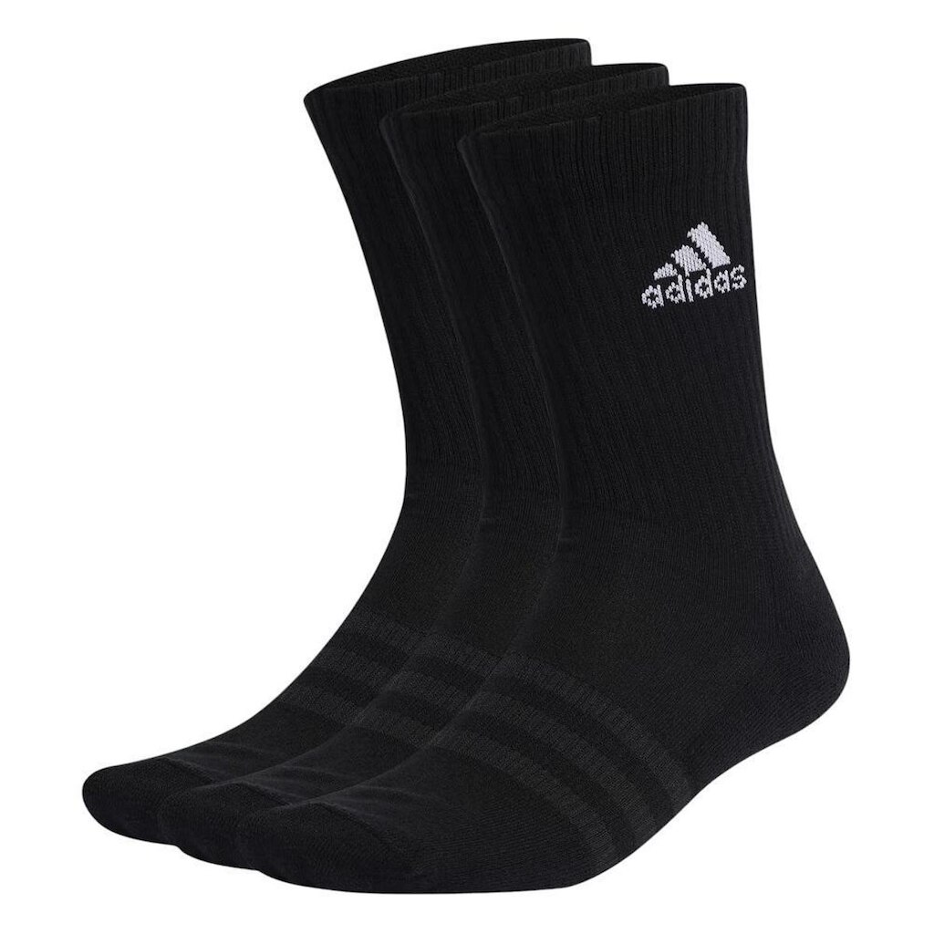Kit De Meias Adidas C/3 Cush CRW Cano Alto 41-43