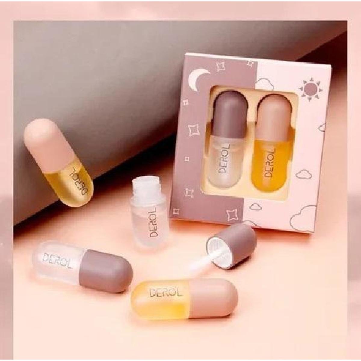 Kit Derol Dia E Noite Gloss Aumentador De Lábios Zattini