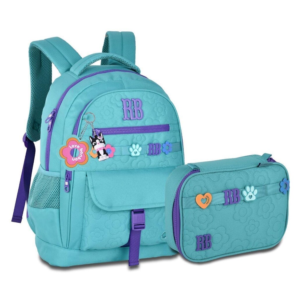 Kit Escolar Feminino Mochila Com Estojo Box Rebecca Bonbon