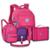 Kit Escolar Feminino Mochila com Lancheira e Estojo Fichário - Rosa