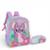 Kit Escolar Mochila Costas Estojo Stitch Luxcel - Roxo