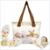 Kit Feminino Praia Estrela-do-Mar Areia Bolsa, Necessaire e Chinelo, Magicc Bolsas KIT-029 - Estampado