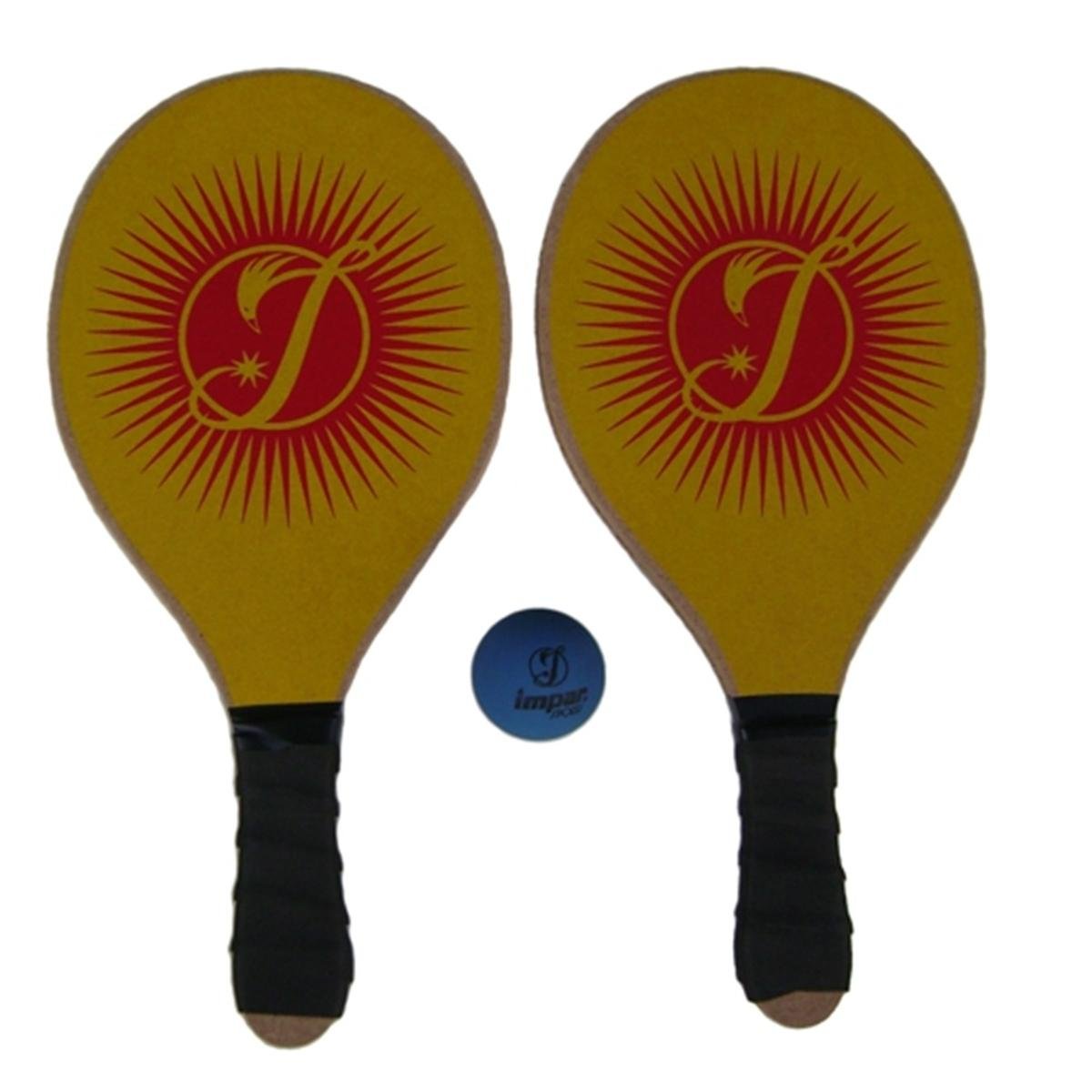 Kit Frescobol 2 Raquetes Impar Sports + 1 Bolinha Menor preço em Kit Frescobol 2 Raquetes Impar Sports + 1 Bolinha