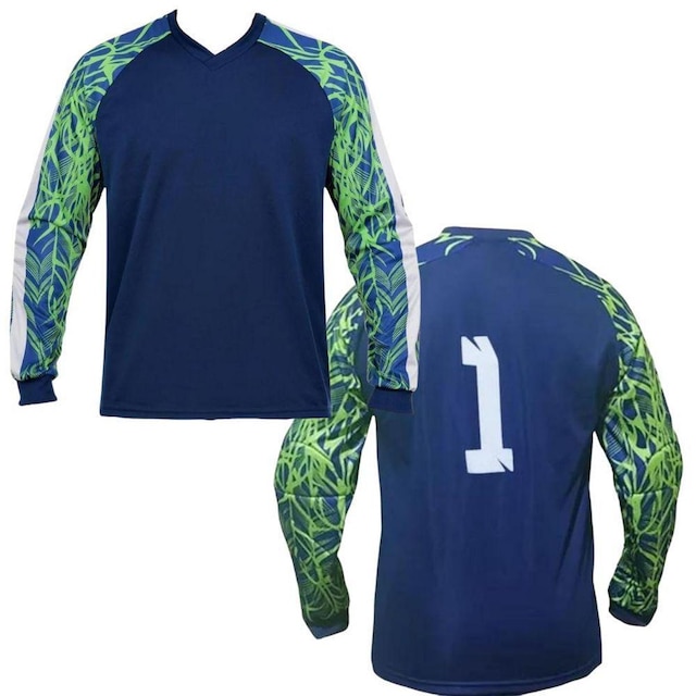 Kit Goleiro ADULTO Camisa Napoli Kanga + Calça TRB + Luva Penalty