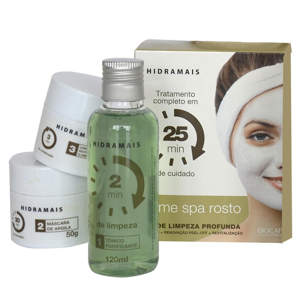 Kit Hidramais Home SPA Facial Tônico + Máscara + Hidratante