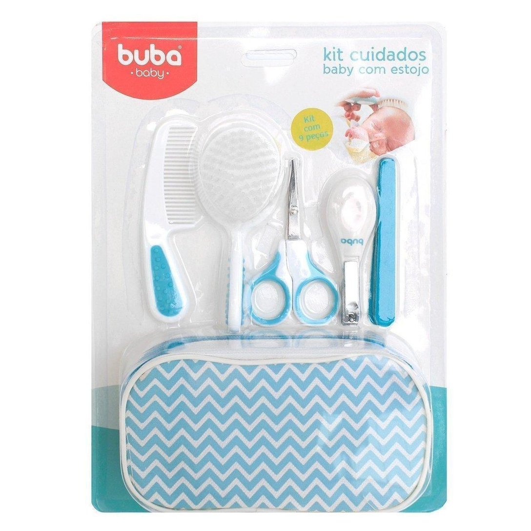 Kit Higiene Bebê Buba Cuidados para Bebê com Estojo - Azul Claro | Zattini