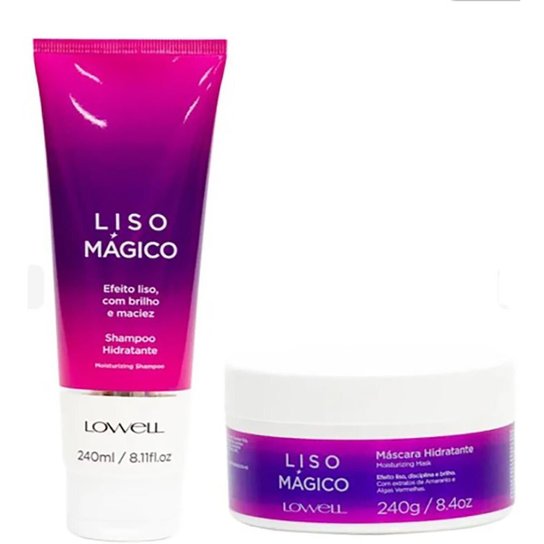 KIT LISO MAGICO SHAMPOO E MASCARA - LOWELL - 2007