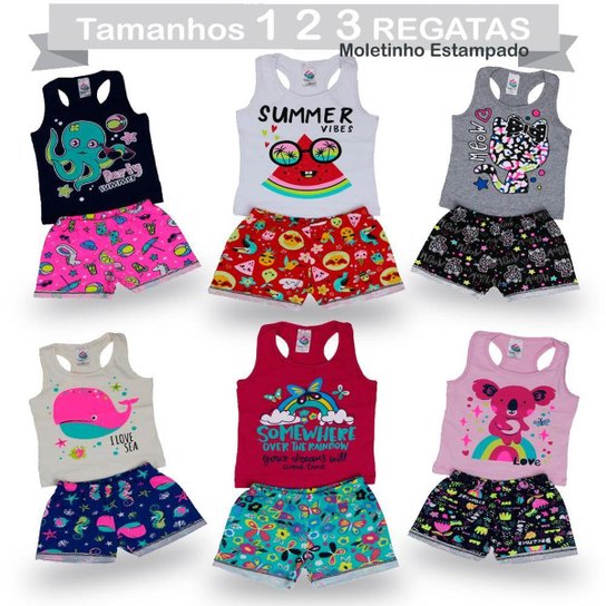 Conjuntos Infantis Moda Infantil 2019 Feminina Kyly Roupas Atacado