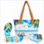 Kit Magicc Praia Bolsa + Necessaire + Chinelo Feminino - Azul