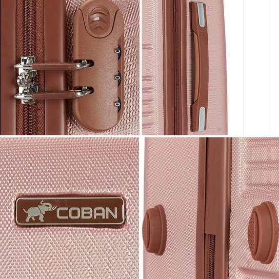 Kit Mala de Viagem 2 Moderna Reforçada Espaçosa Coban 50L