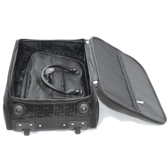 Kit Mala De Viagem De Bordo Quadrada Com Rodinha + Mala de Mão