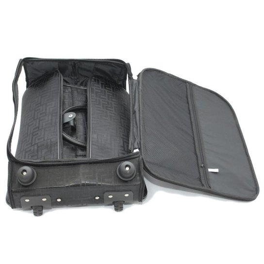 Kit Mala De Viagem De Bordo Quadrada Com Rodinha + Mala de Mão
