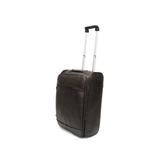 Kit Mala de Viagem de Bordo Quadrada Material Sintético Liso
