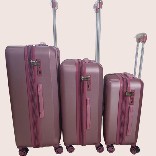 Kit Mala de Viagem Della 3 Peças 10Kg 23Kg e 32Kg