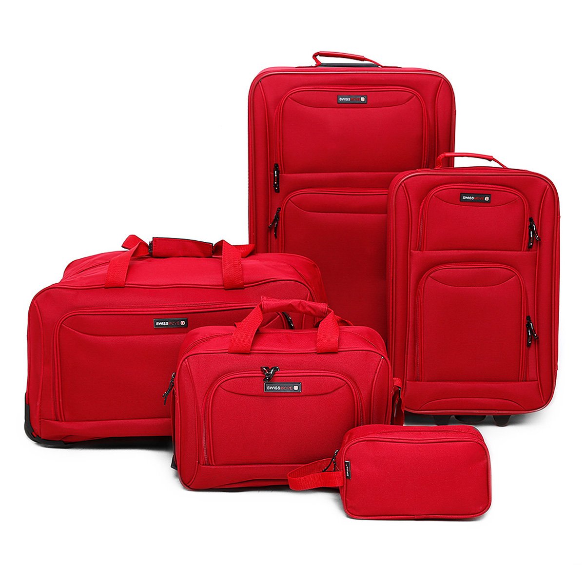 Kit Mala de Viagem Swiss Move Viagem Família 5 Peças - Vermelho é ruim? Kit Mala de Viagem Swiss Move Viagem Família 5 Peças - Vermelho é boa?