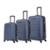 Kit Mala Viagem Otello Luggage 3Pçs P/M/G 15 23 e 30Kg Rodas 360 - Azul