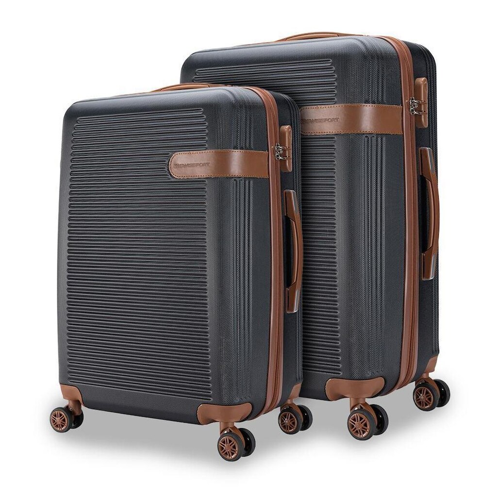 Kit Malas Viagem Resistentes Abs com Rodas 360° Bordo Swissport