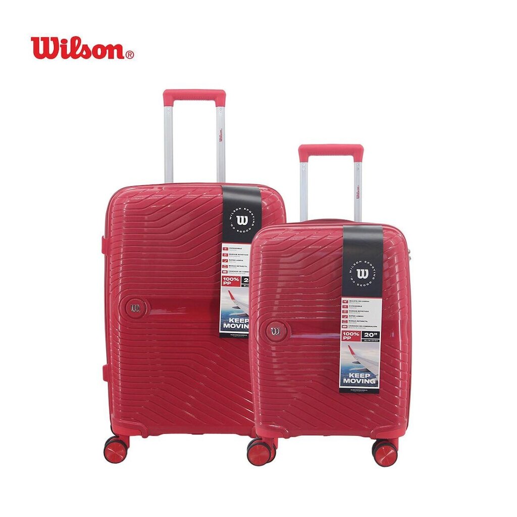 Kit Malas Willson P 10kg Bordo M 23kg Despacho Expansível Segredo Embutido