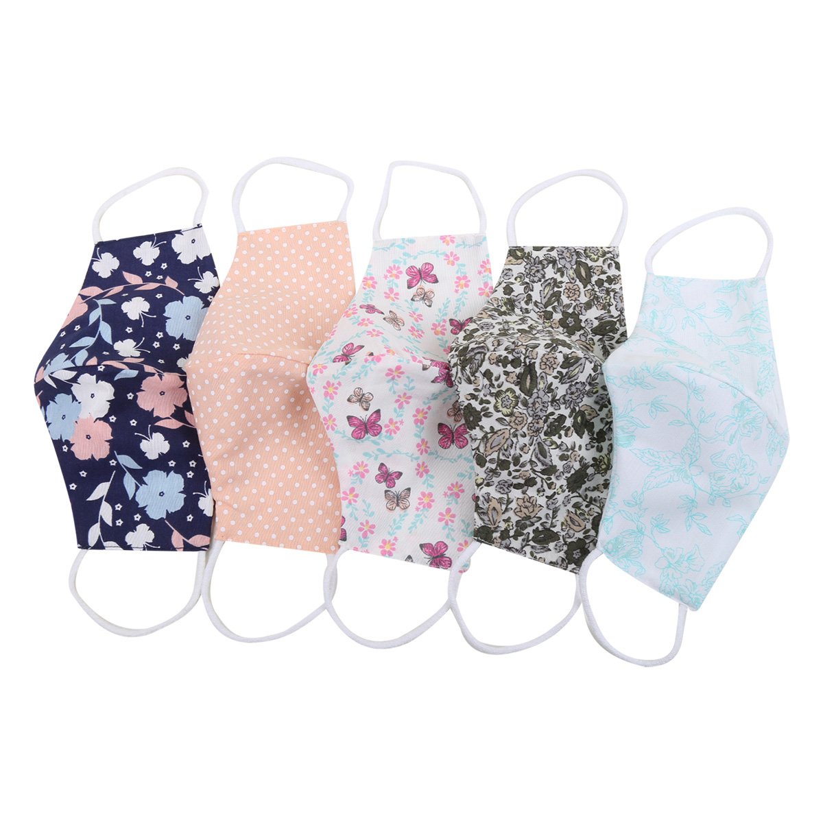 Kit Máscaras De Tecido Karian Com 5 Unidades Estampadas - Colorido Menor preço em Kit Máscaras De Tecido Karian Com 5 Unidades Estampadas - Colorido