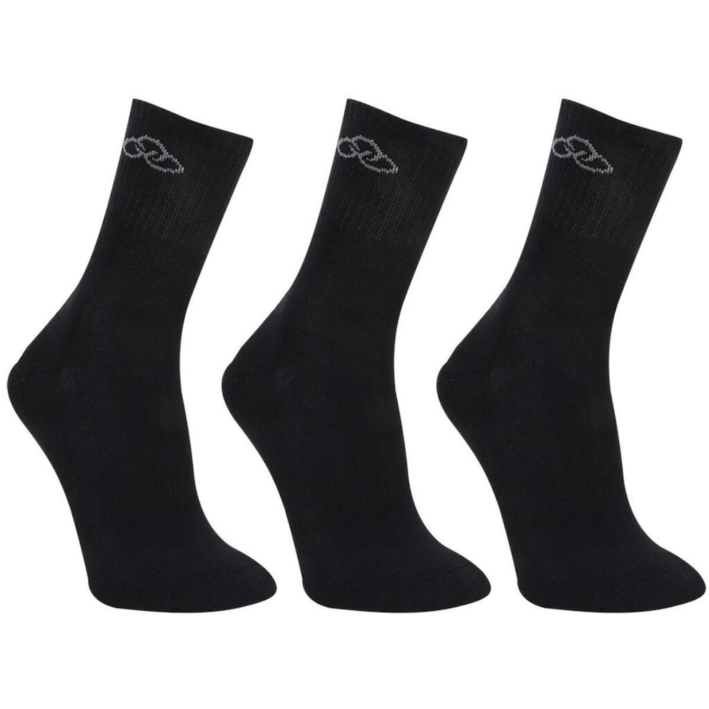 Kit Meia 3 Pares Unissex Esportivas Cano Médio em Algodão Olympikus Basic OIMSA81922