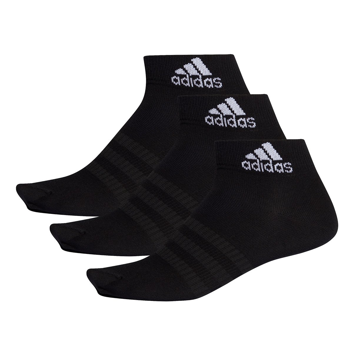 Kit Meia Adidas Cano Baixo Light c/ 3 pares - Preto Menor preço em Kit Meia Adidas Cano Baixo Light c/ 3 pares - Preto