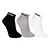 Kit Meia Adidas Cano Médio Com 3 Pares - Cinza