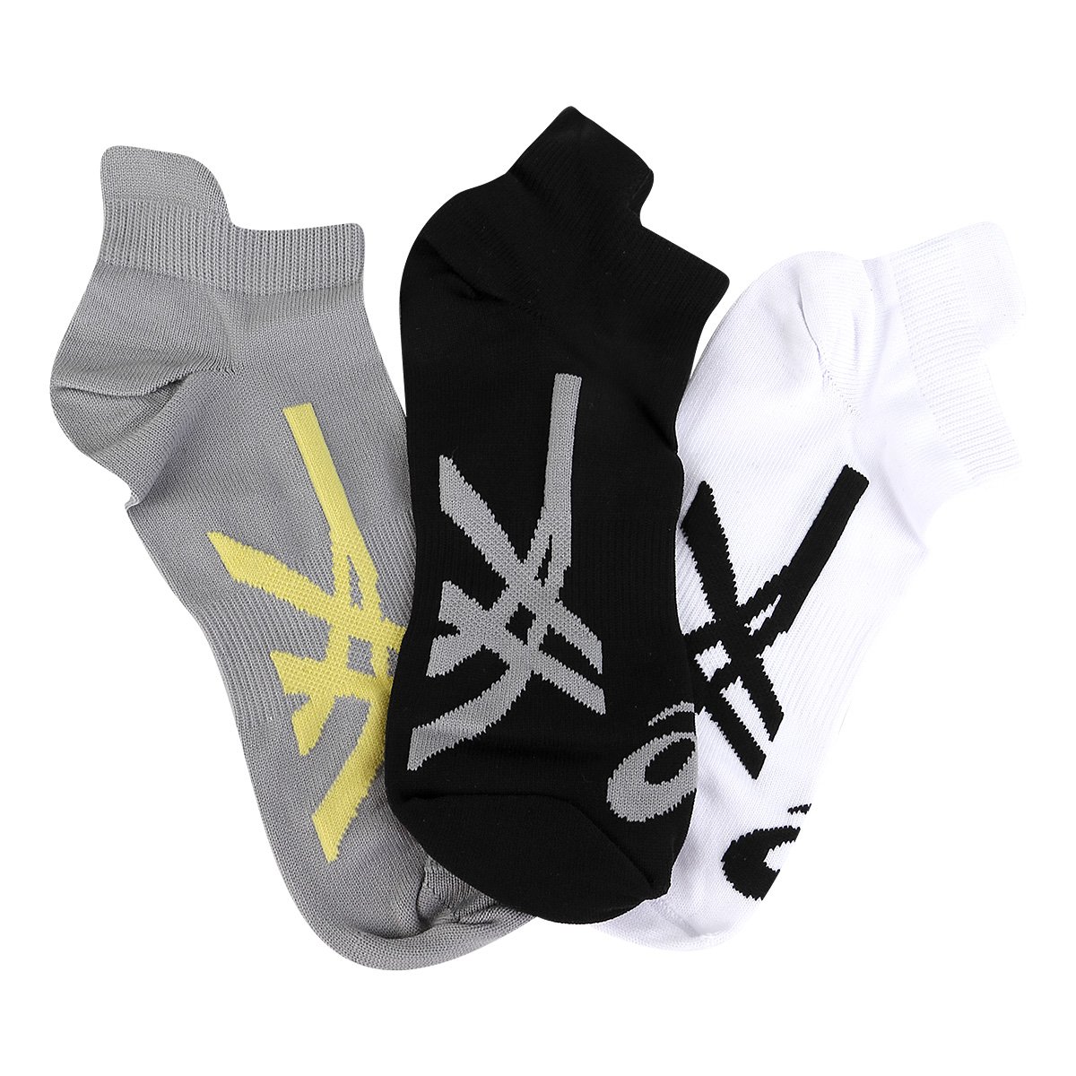 Kit Meia Asics Cano Baixo Road Short Single Tab - 3 Pares - Branco+Preto é ruim? Kit Meia Asics Cano Baixo Road Short Single Tab - 3 Pares - Branco+Preto é boa?