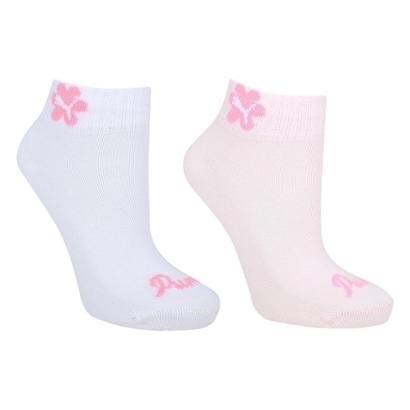 Kit Meia Cano Baixo Infantil Puma C/ 2 Pares Menina - Feminino