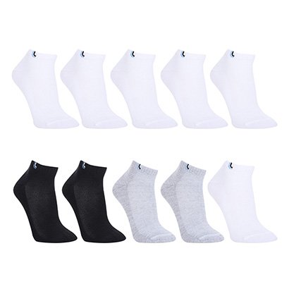 Kit Meia Cano Baixo Lupo Especial AU Walk 10 Pares - Unissex