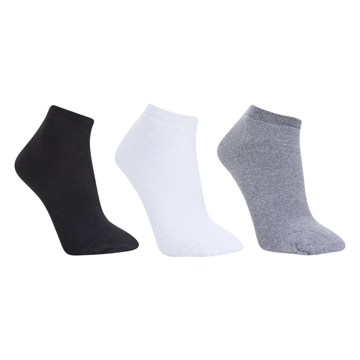 Kit Meia Cano Curto Cia da Meia Esportiva Masculina 3 Pares - Preto+Branco Menor preço em Kit Meia Cano Curto Cia da Meia Esportiva Masculina 3 Pares - Preto+Branco