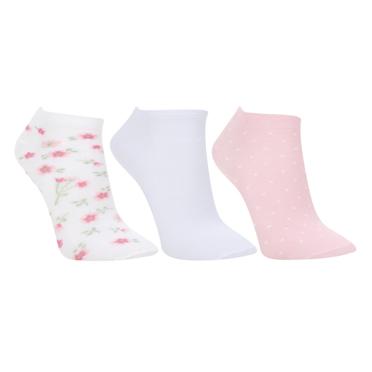 Kit Meia Cia da Meia Cano Curto 3 Pares Estampadas Feminino - Rosa é ruim? Kit Meia Cia da Meia Cano Curto 3 Pares Estampadas Feminino - Rosa é boa?