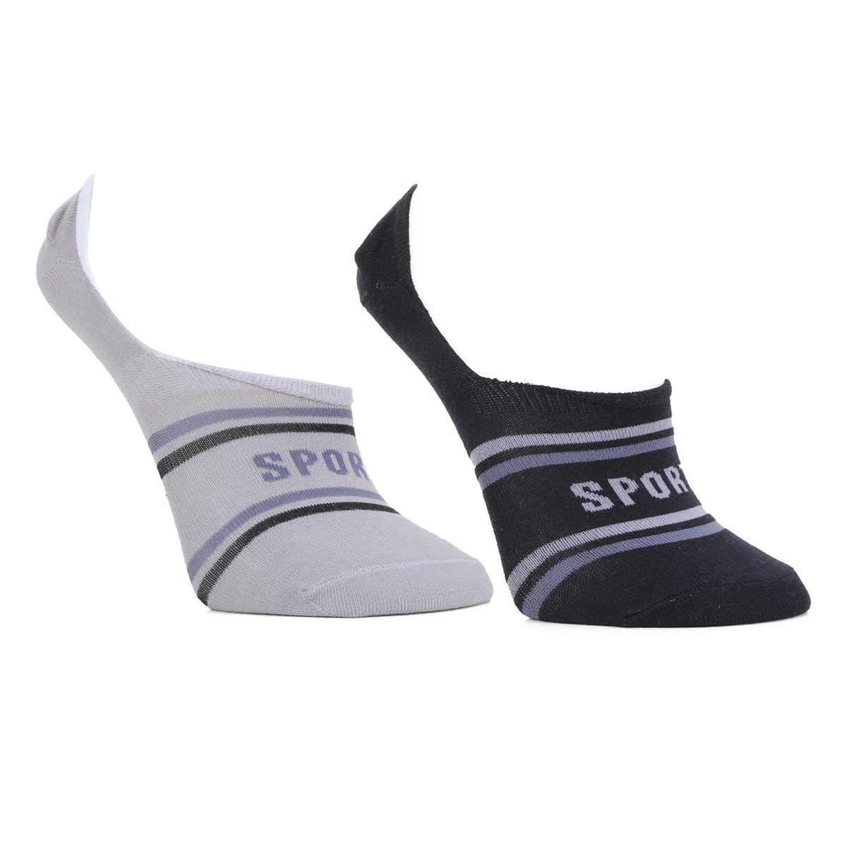 Kit Meia Cia Da Meia Com Silicone Interno 2 Pares - Cinza Menor preço em Kit Meia Cia Da Meia Com Silicone Interno 2 Pares - Cinza