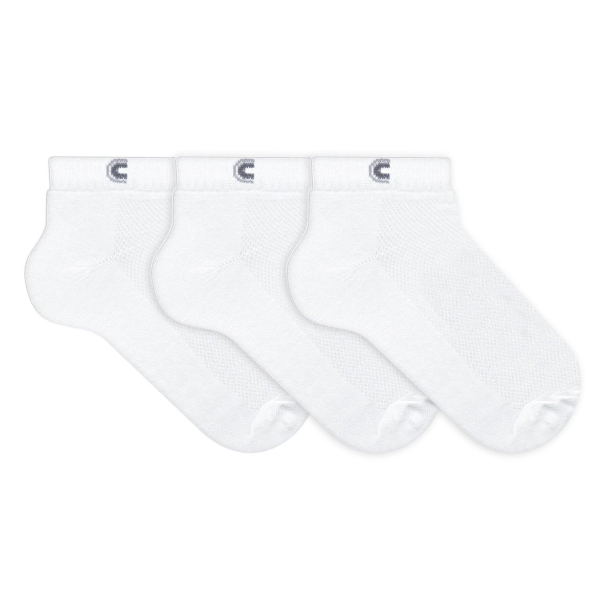 Kit Meia com 3 Cano Curto Masculina - Branco Menor preço em Kit Meia com 3 Cano Curto Masculina - Branco