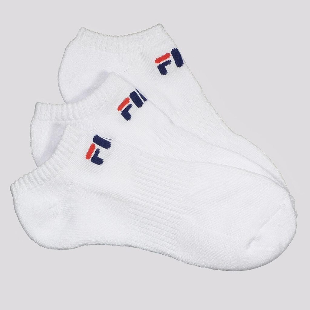Kit Meia Fila 3 Pares Cano Curto Branco