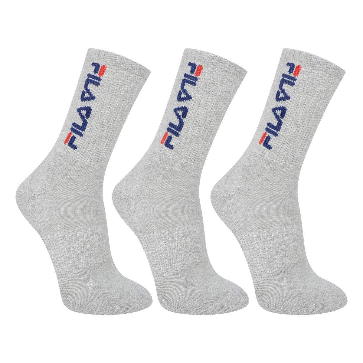 Kit Meia Fila Cano Alto Double Com 3 Pares Menor preço em Kit Meia Fila Cano Alto Double Com 3 Pares