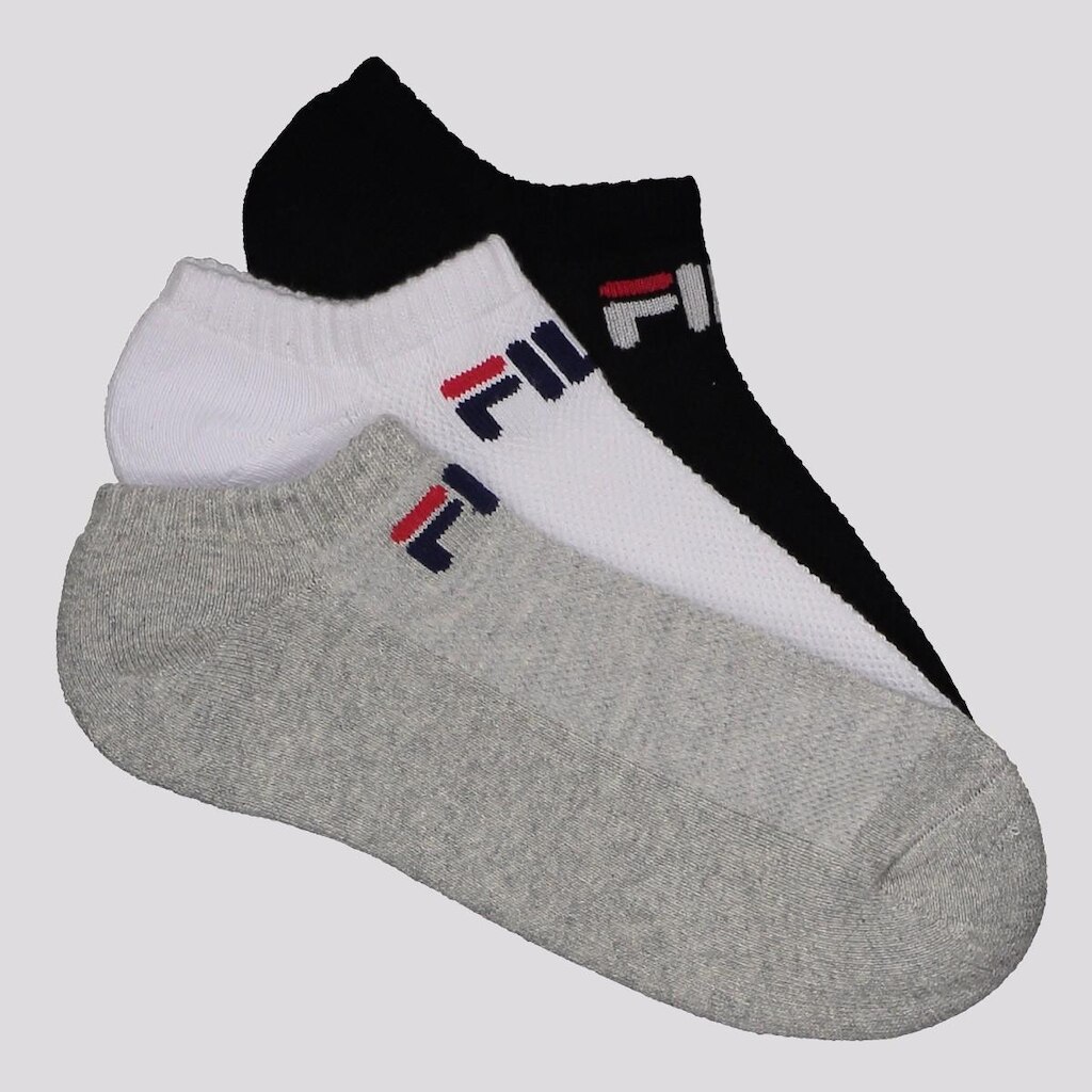 Kit Meia Fila Light 3 Pares Cano Curto