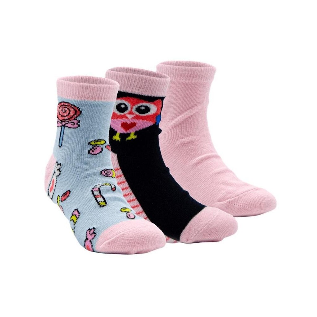 KIT MEIA HOAHI 3 PARES JUVENIL CANO CURTO