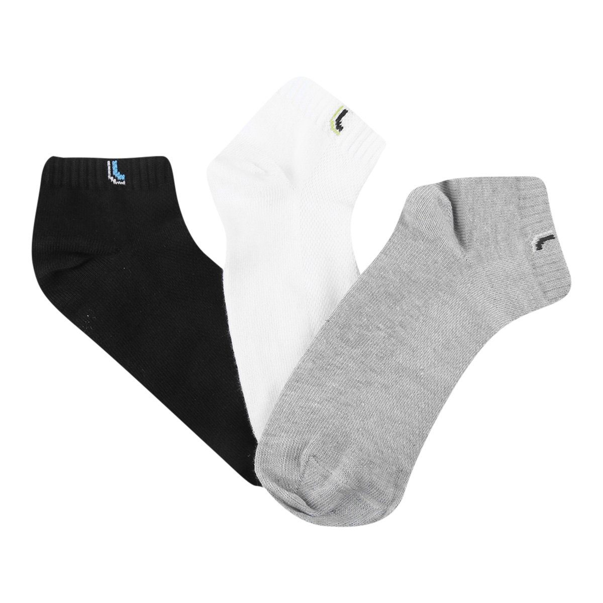 Kit Meia Infantil Cano Baixo Lupo C/ 3 Pares Masculina Menor preço em Kit Meia Infantil Cano Baixo Lupo C/ 3 Pares Masculina