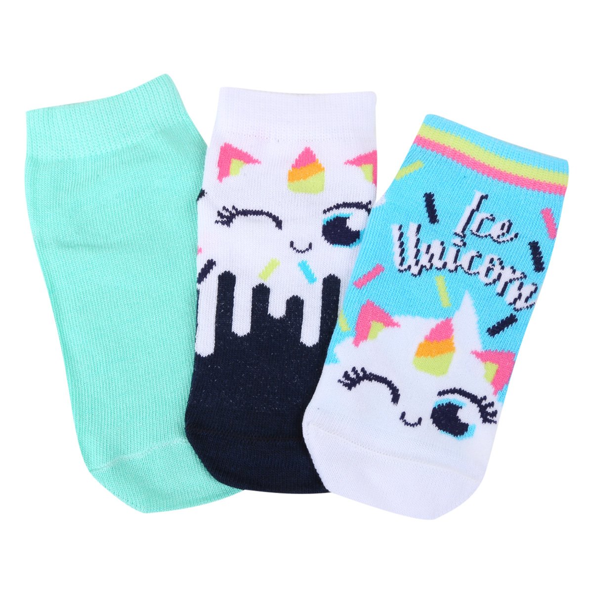 Kit Meia Infantil Cano Curto Cia da Meia C/ 3 Pares Feminina - Branco+Verde é ruim? Kit Meia Infantil Cano Curto Cia da Meia C/ 3 Pares Feminina - Branco+Verde é boa?