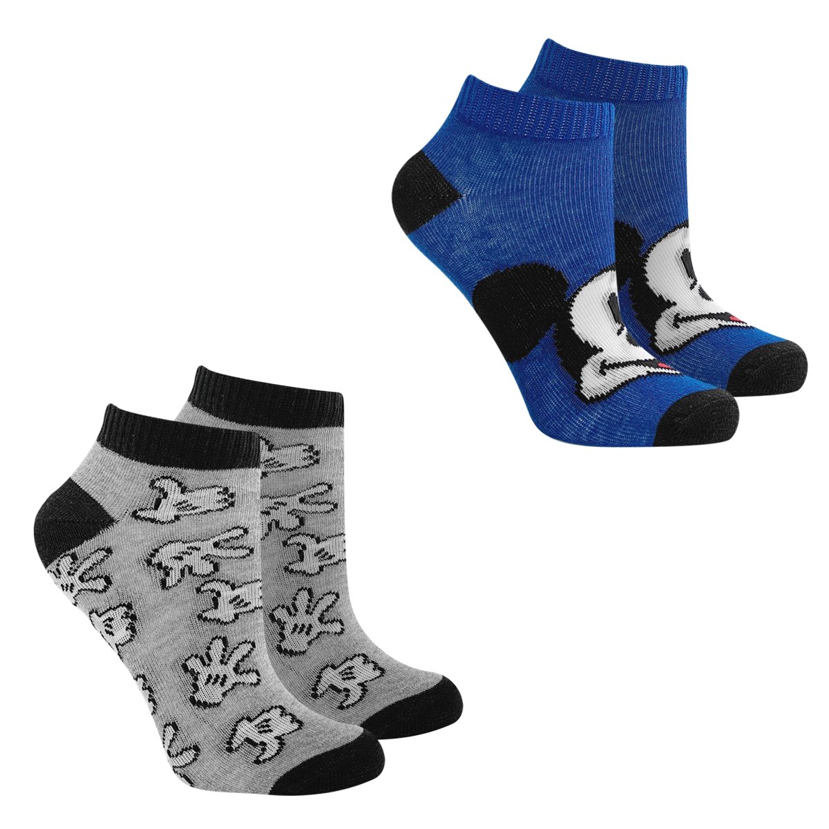 Kit Meia Infantil Disney Cano Curto Mickey 2 Pares Masculina - Azul+Mescla é ruim? Kit Meia Infantil Disney Cano Curto Mickey 2 Pares Masculina - Azul+Mescla é boa?