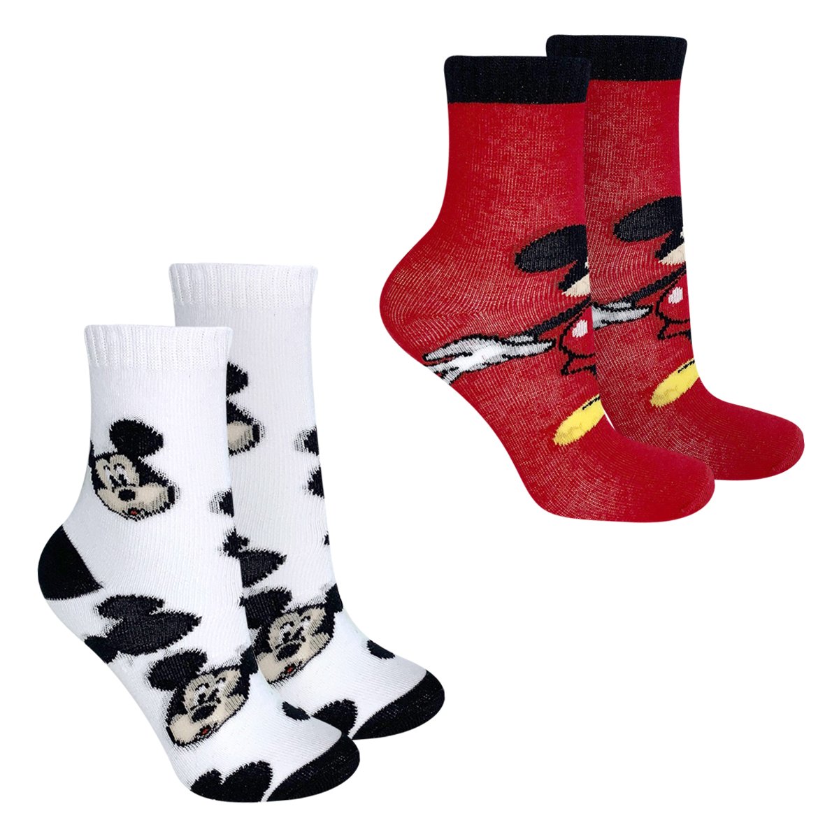 Kit Meia Infantil Disney Cano Médio Mickey 2 Pares Masculina - Vermelho+Branco é ruim? Kit Meia Infantil Disney Cano Médio Mickey 2 Pares Masculina - Vermelho+Branco é boa?