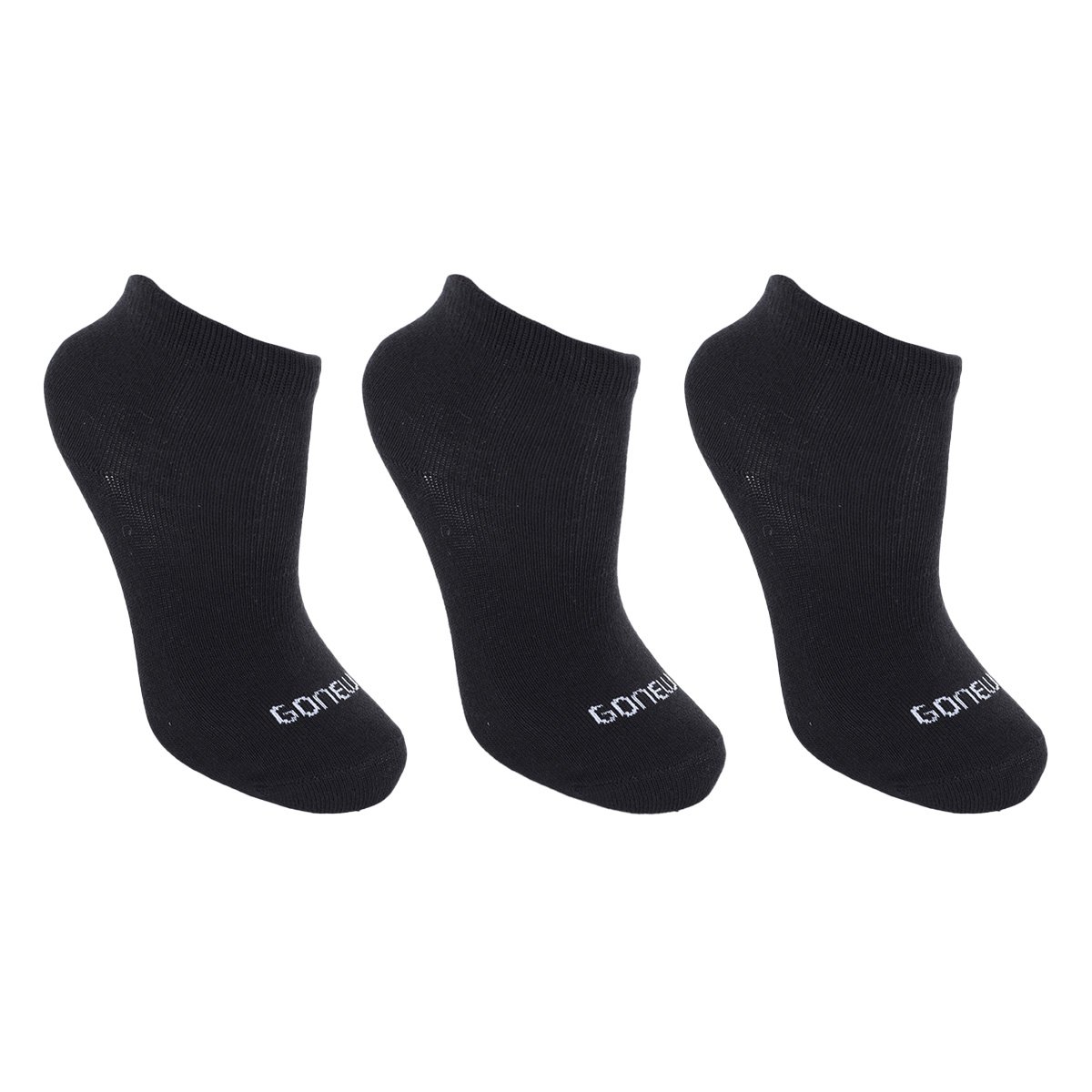 Kit Meia Infantil Gonew Cano Médio 3 Pares - Preto Menor preço em Kit Meia Infantil Gonew Cano Médio 3 Pares - Preto