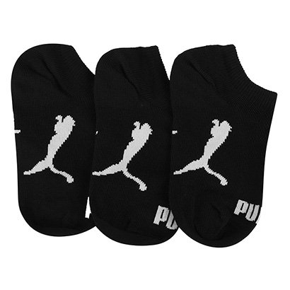 Kit Meia Infantil Puma Cano Curto 3 Pares - Feminino