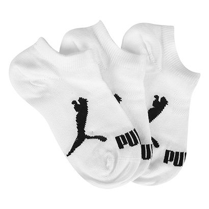Kit Meia Infantil Puma Sapatilha 3 Pares - Unissex