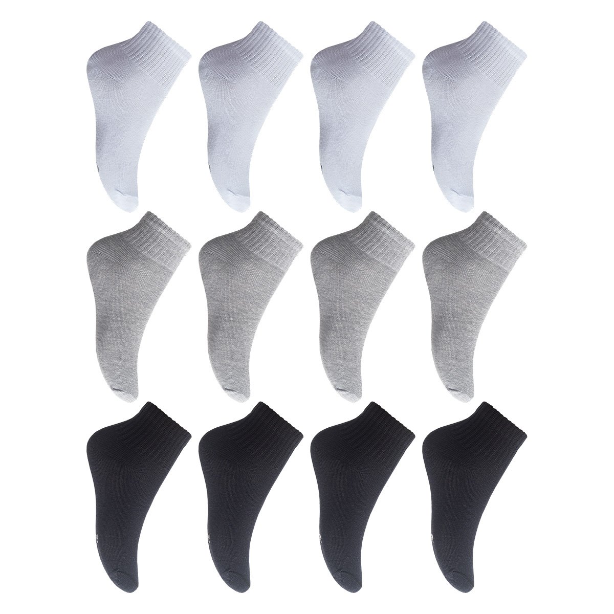 Kit Meia Infantil Zeep! Cano Curto Pacote C/12 Pares - Branco e Preto Menor preço em Kit Meia Infantil Zeep! Cano Curto Pacote C/12 Pares - Branco e Preto