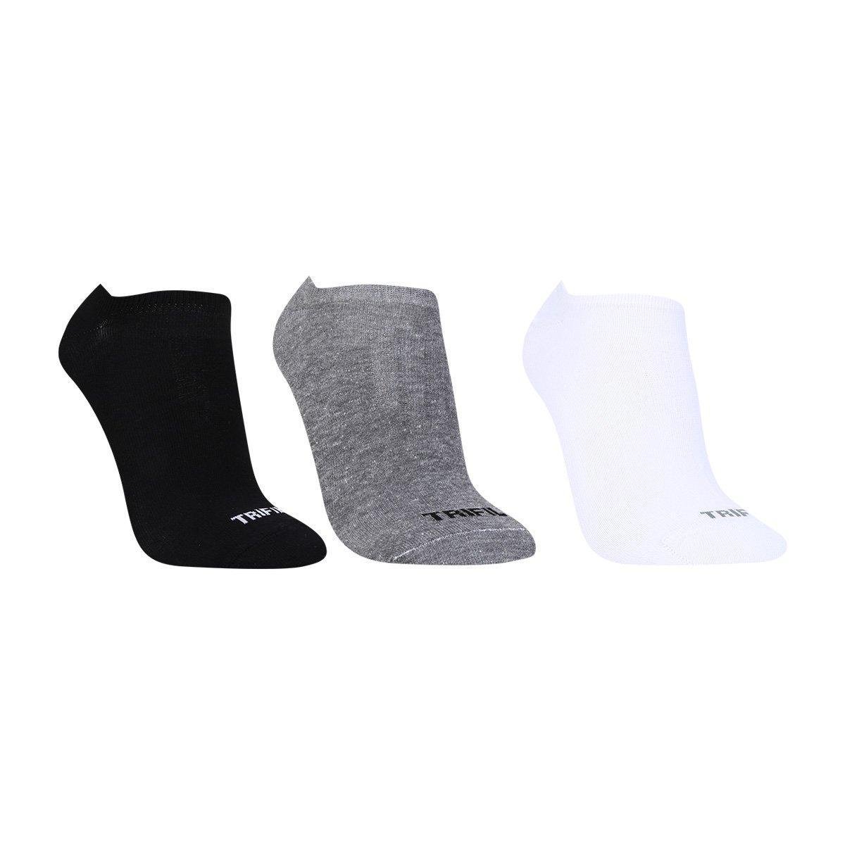 Kit Meia Invisível Esportiva Trifil Masculina 3 Pares Menor preço em Kit Meia Invisível Esportiva Trifil Masculina 3 Pares