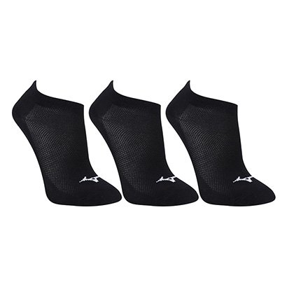 Kit Meia Mizuno Basic II - 3 Pares - Unissex